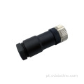 Conector M12 4pins fêmea 12A codificado em S